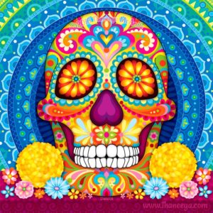 Mandalas de Calaveras Coloreadas