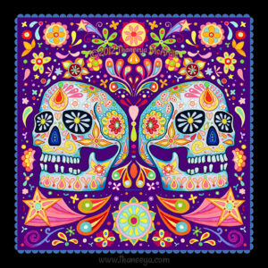 Mandalas de Calaveras a Colores