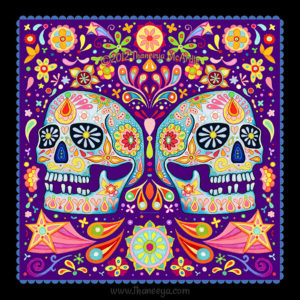 Mandalas de Calaveras a Colores